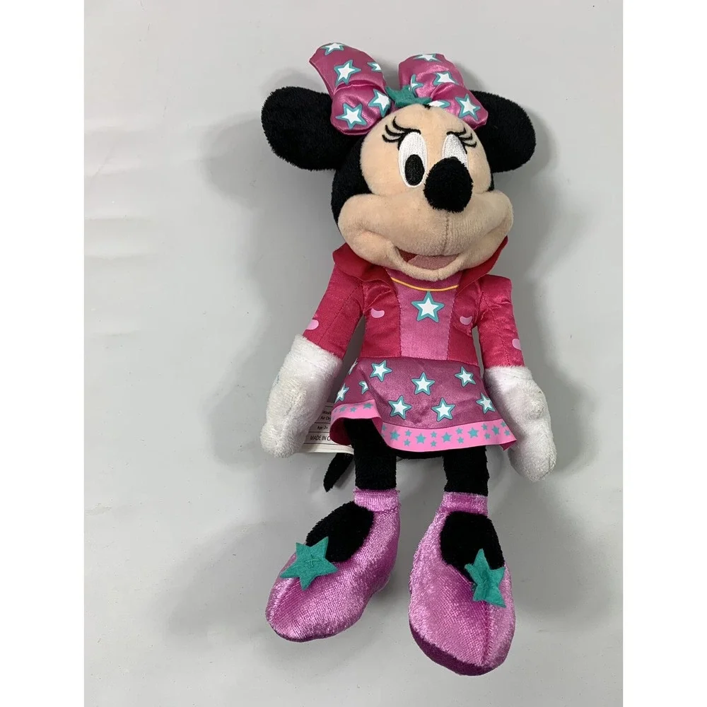 Disney Rockstar Minnie Mouse‎ in Pink Star Bow 12